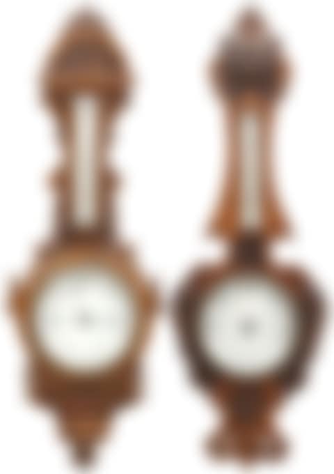 2 Carved Oak Wall Barometers (preview)