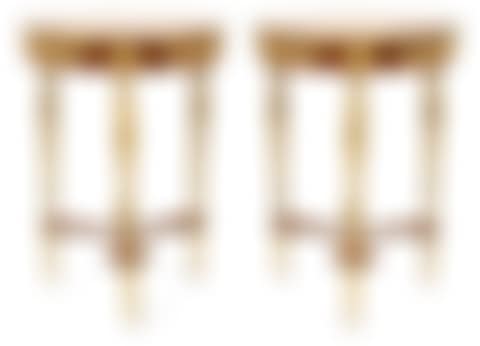 Pair of French Gilt Bronze & Satinwood Guéridons (preview)