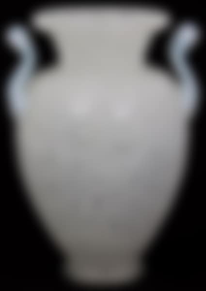 Steuben White Cluthra Art Glass Vase (preview)