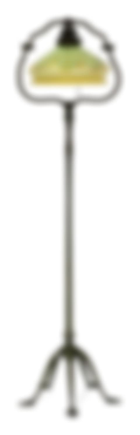 "Split Harp" Floor Lamp with "Pulled Feather" Shade (preview)