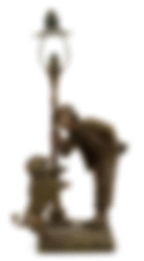 French Patinated Metal Figural Lamp (preview)