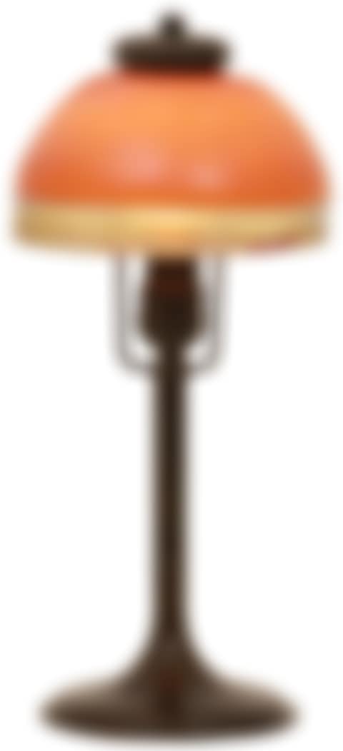 The Steuben Intarsia Border Boudoir Lamp you've described is a beautiful example of craftsmanship from two renowned American companies—Steuben Glass and Handel Lamps. (preview)