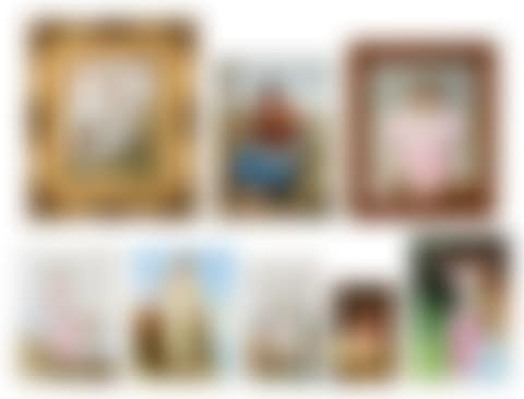 Eight Hand-Painted Porcelain Plaques (preview)