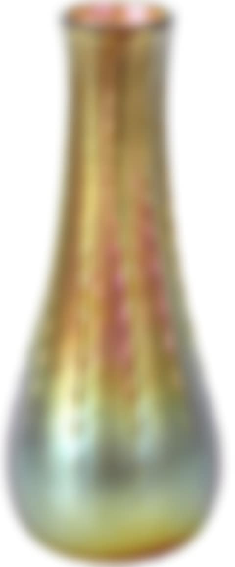 Favrile Glass Ribbed Vase. (preview)
