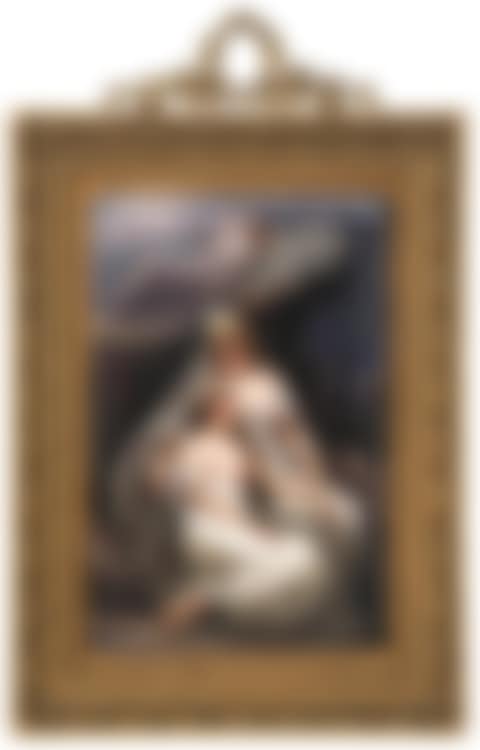 German Porcelain Plaque of Three Woman (preview)