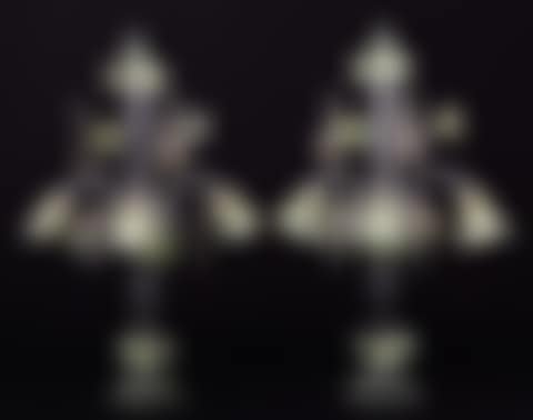 Pair of Italian Murano Glass Three-Light Table Lamps (preview)
