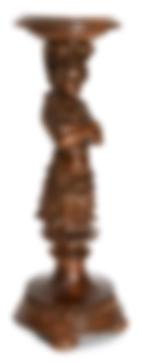 American Figural Carved Oak Pedestal (preview)