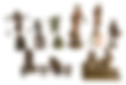 Eight Figural Bronze Sculptures (preview)