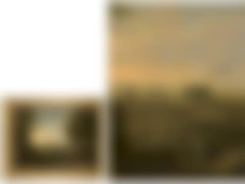 Italian landscape with a walker (preview)