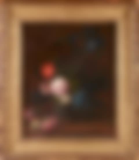 Still life with rose, iris and carnations (preview)