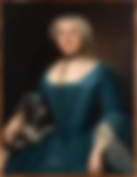 Portrait of a woman with her dog (preview)