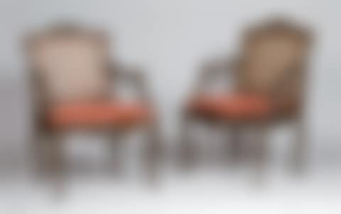 Pair of caned armchairs (preview)