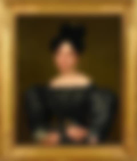 Portrait of a woman with a rose (preview)