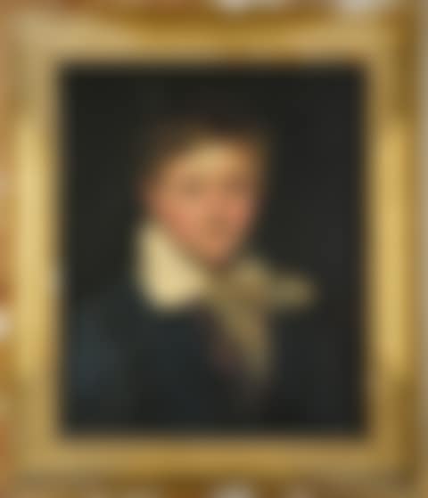 Portrait of a young boy with a white collar (preview)