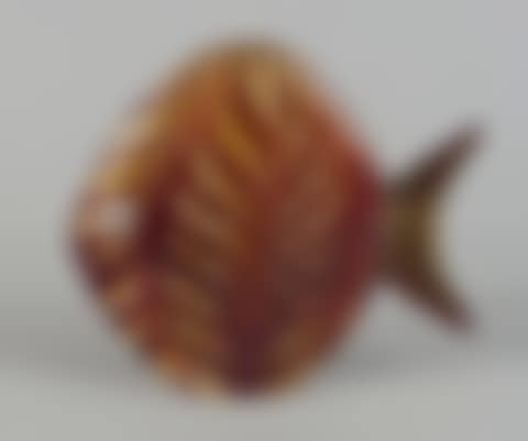 Murano glass sculpture depicting a fish, 925 silver eyes (preview)