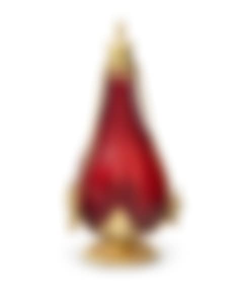 A GERMAN SILVER-GILT MOUNTED RUBY GLASS FLASK AND STOPPER (preview)