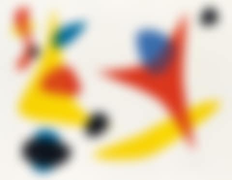 Composition (Yellow Boomerang with Red, Blue, Yellow and Black Shapes) (preview)