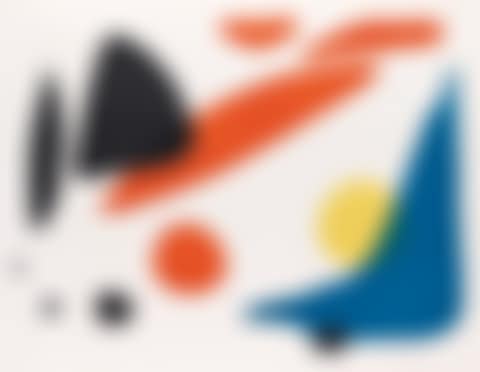 Composition (Blue Boomerang with Red, Black and Yellow Shapes) (preview)