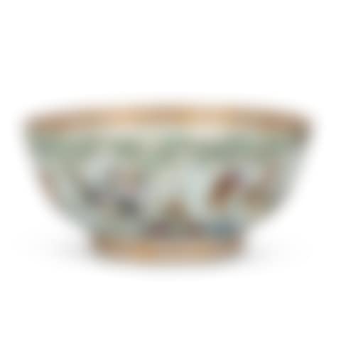 A Rare Chinese Export Famille-Rose ‘Sui Tang Yan Yi’ Punch bowl, Qing Dynasty, Qianlong Period (preview)