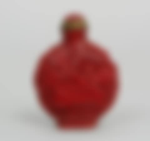 A Carved Cinnabar Snuff Bottle (preview)