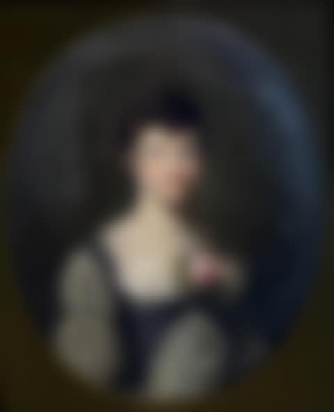 PORTRAIT OF A YOUNG WOMAN IN BUST, a rose stuck in her neckline (preview)