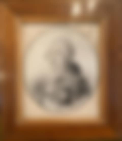 Oval charcoal miniature representing Louis XVI in bust (preview)