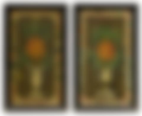 A Pair of Decorative Pineapple Painted Panels (preview)
