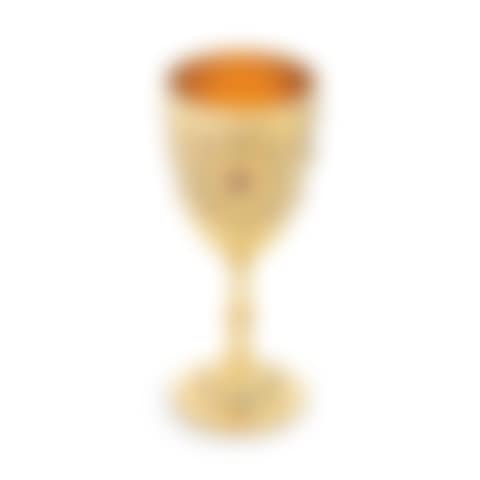 An unusual Victorian silver-gilt and enamel goblet (preview)
