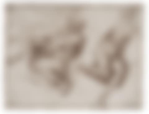 Studies of two male nudes, after Michelangelo Buonarroti's Bathers (preview)