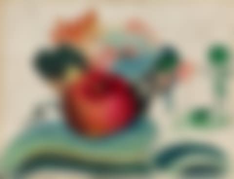 Still Life with a Pomegranate and Flowers (preview)
