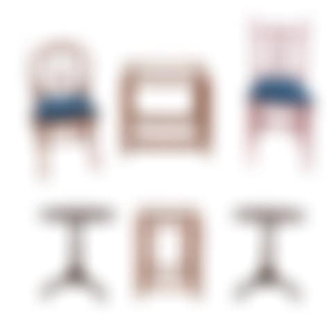 Lot of side tables and chairs (preview)