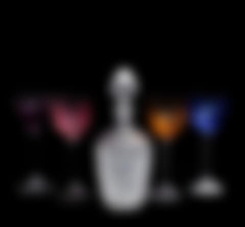Lot of decanter and glasses (preview)