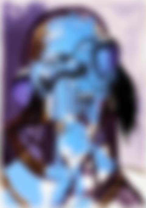Blue Portrait Composition (preview)