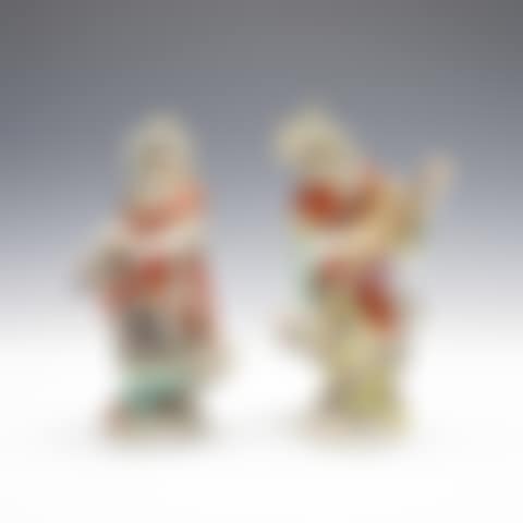 MALABAR MUSICIAN FIGURES, MAN AND WOMAN (preview)