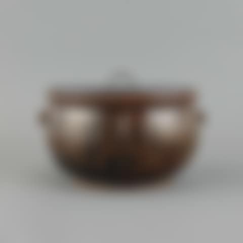 BROWN GLAZE WATER PITCHER WITH STAMPED DESIGN (preview)