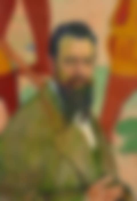 Portrait of Ferdinand Hodler in front of his Marignano painting (preview)