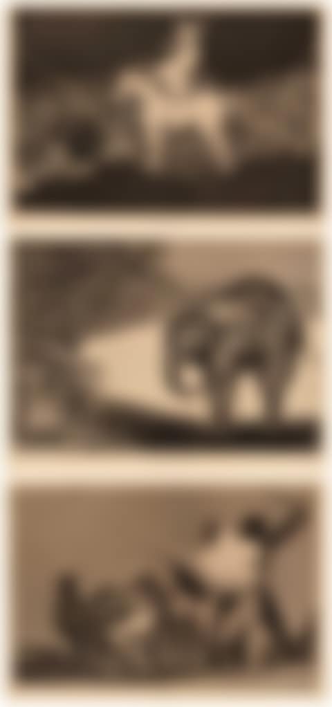 Three sheets from the series: Los Proverbios. 1. Que Guerrero!; 2. Una Reina del Circo; 3. Otras Leyes por el Pueblo (preview)