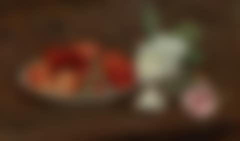 Nature morte, grosses fraises et roses (preview)
