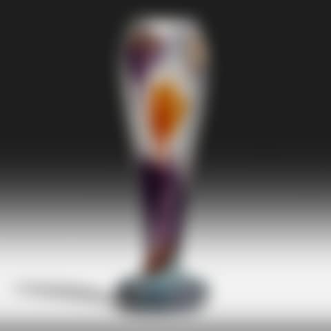 Important marquetry vase with crocuses (preview)