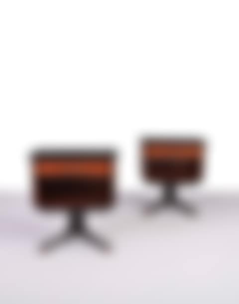 A pair of Italian rosewood bedside lockers (preview)