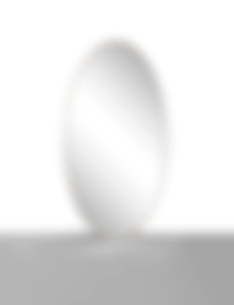 MIRROR; A large oval Italian brass framed mirror (preview)