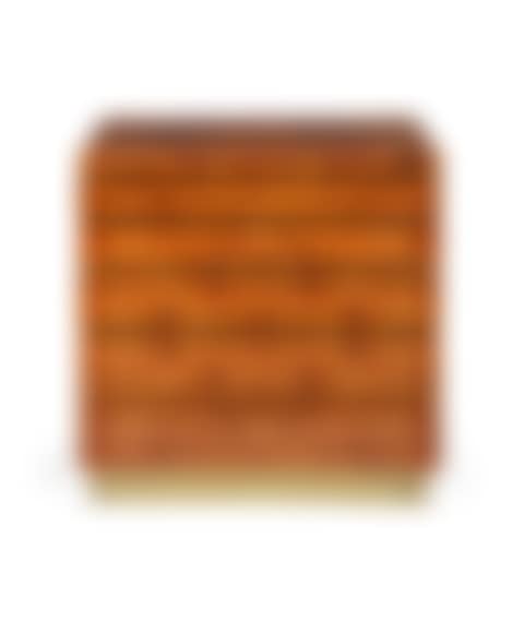 A walnut chest of drawers with brass detailing (preview)