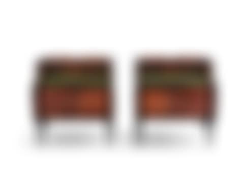 A pair of rosewood bedside lockers (preview)