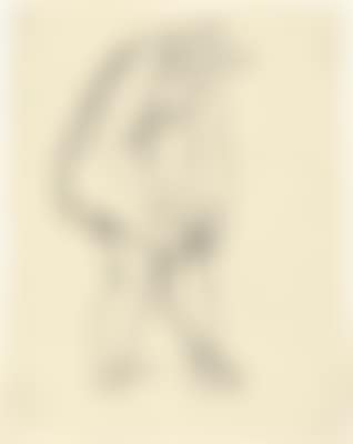 Stehender Akt, Strumpfband befestigend (Standing Nude, fastening Garter) (preview)