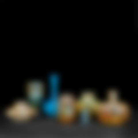 A Collection of Six Miniature Cabinet Vases and a Seal (preview)