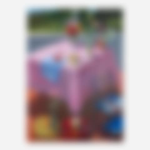 Pink Tablecloth, Flowers and Cheese (preview)