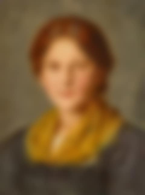 Girl with a yellow neck scarf (preview)
