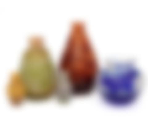 Five small glass vases (preview)