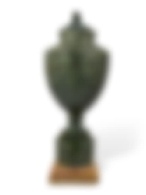 AN ITALIAN GREEN PORPHYRY VASE AND COVER (preview)