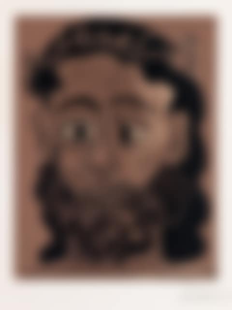 Homme barbu couronné de feuilles de vigne (preview)